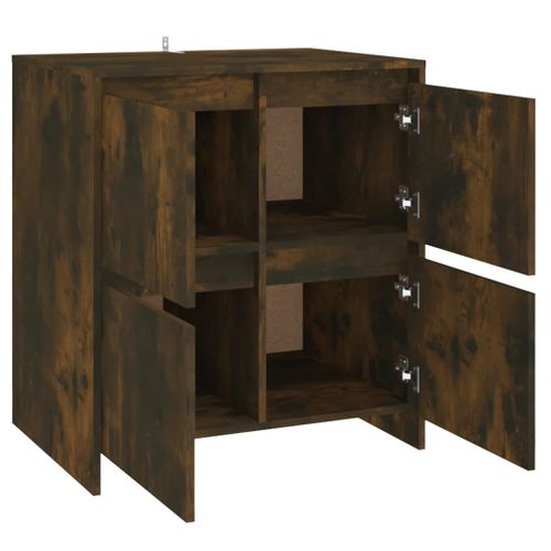 Buffet Chêne Fumé 70x41x75 Cm Bois Contreplaqué