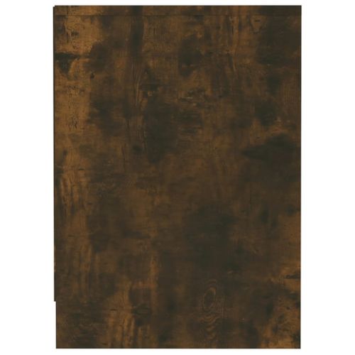 Meuble TV Chêne Fumé 102x37,5x52,5 Cm Bois Contreplaqué