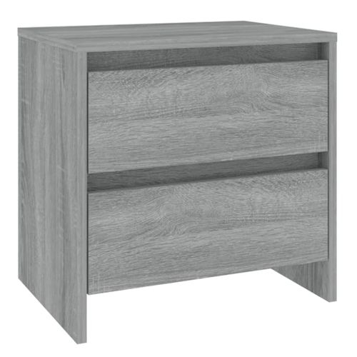 Table De Chevet Sonoma Gris 45x34,5x44,5 Cm Bois Contreplaqué