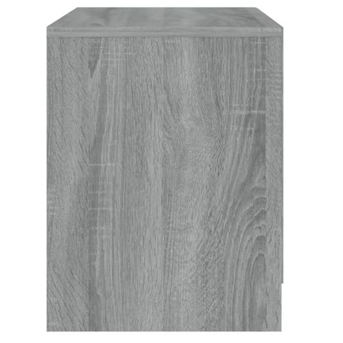 Table De Chevet Sonoma Gris 45x34,5x44,5 Cm Bois Contreplaqué