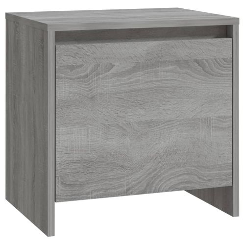 Table De Chevet Sonoma Gris 45x34x44,5 Cm Bois Contreplaqué