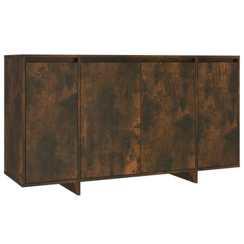 Buffet Chêne Fumé 135x41x75 Cm Bois Contreplaqué