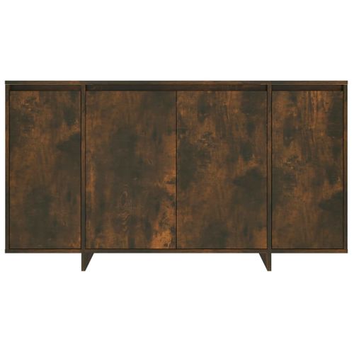 Buffet Chêne Fumé 135x41x75 Cm Bois Contreplaqué