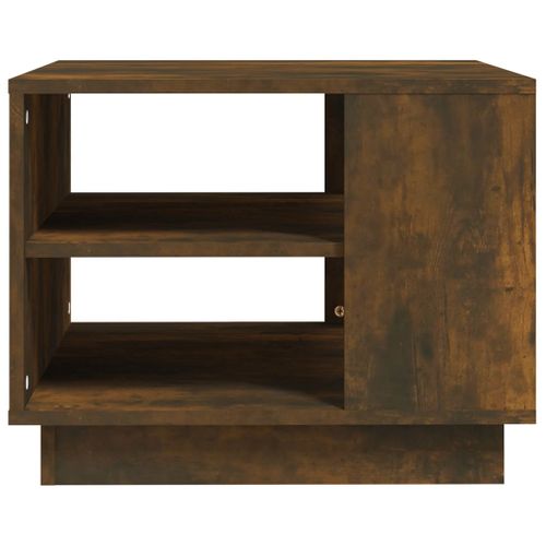 Table Basse Chêne Fumé 55x55x43 Cm Bois Contreplaqué