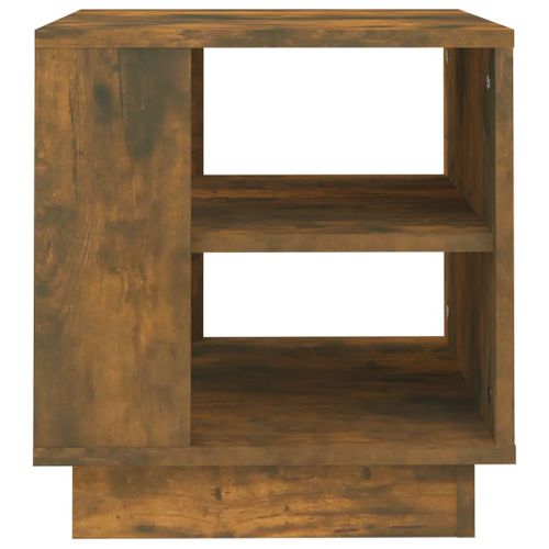 Table Basse Chêne Fumé 40x40x43 Cm Bois Contreplaqué