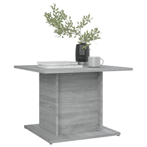 Table Basse Sonoma Gris 55,5x55,5x40 Cm Bois Contreplaqué