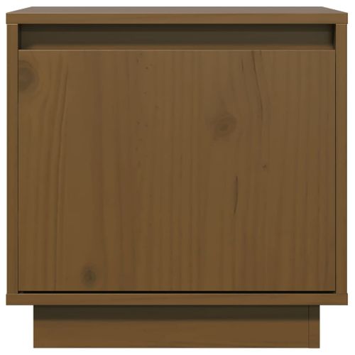 Tables De Chevet 2pcs Marron Miel 40x30x40cm Bois De Pin Solide