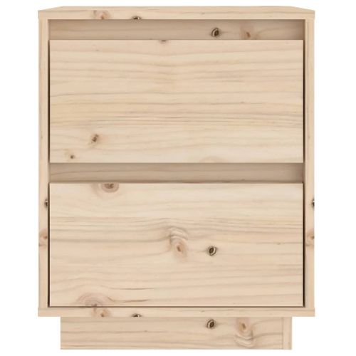 Table De Chevet 40x35x50 Cm Bois De Pin Solide