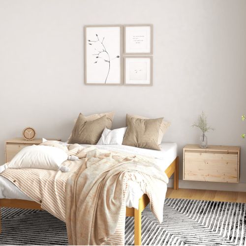 Armoires Murales 2 Pièces 60x30x35 Cm Bois De Pin Massif