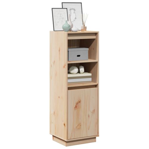 Buffet Haut 37x34x110 Cm Bois Massif De Pin
