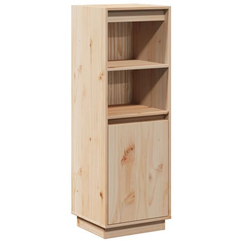 Buffet Haut 37x34x110 Cm Bois Massif De Pin