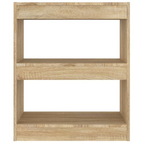 Bibliothèque/séparateur De Pièce Chêne Sonoma 60x30x72 Cm