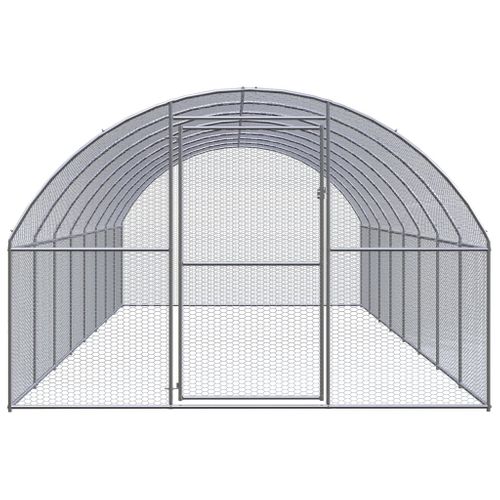 Poulailler D'extérieur 3x8x2 M Acier Galvanisé