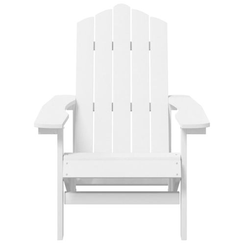 Chaises De Jardin Adirondack 2 PCs Pehd Blanc