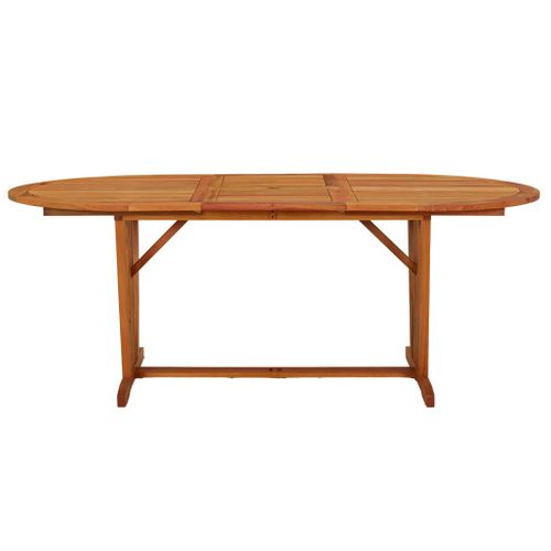 Table De Jardin 200x100x75 Cm Bois D'eucalyptus Solide