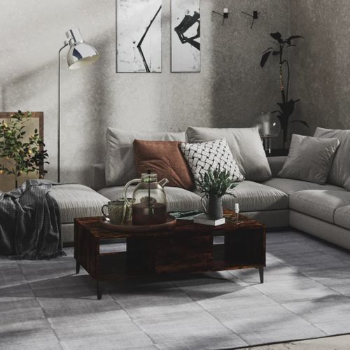 Table Basse Chêne Fumé 103,5x60x35 Cm Bois Contreplaqué