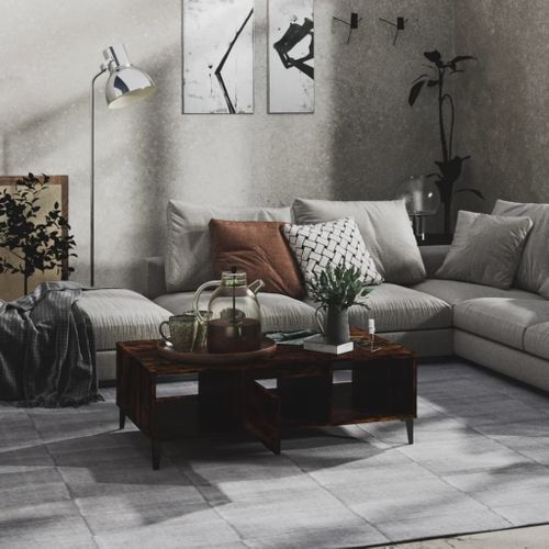 Table Basse Chêne Fumé 103,5x60x35 Cm Bois Contreplaqué