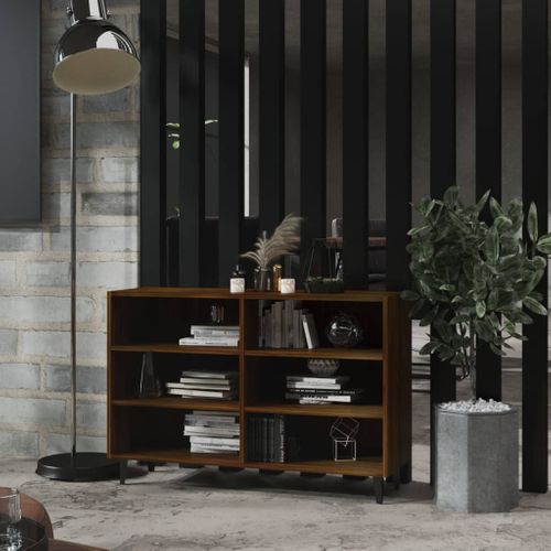 Buffet Chêne Marron 103,5x35x70 Cm Bois Contreplaqué