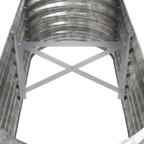 Jardinière De Jardin Acier Galvanisé Argenté