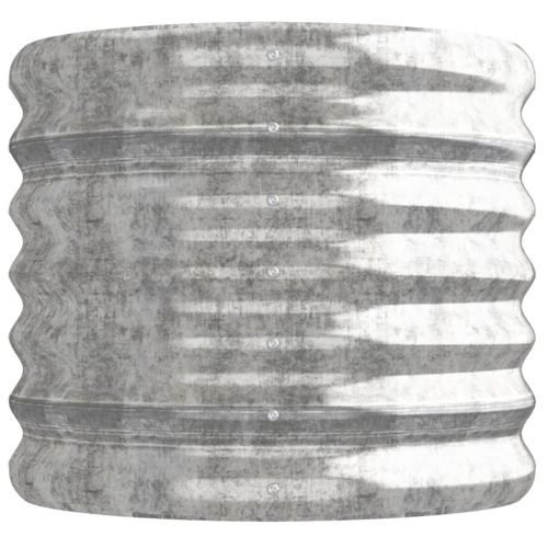 Jardinière De Jardin Acier Galvanisé Argenté