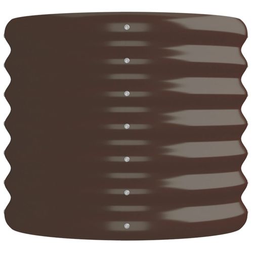 Jardinière De Jardin Acier Enduit De Poudre Marron