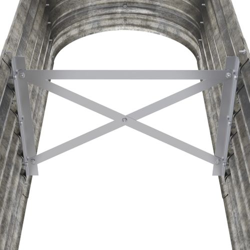 Jardinière De Jardin Acier Galvanisé Argenté