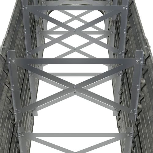 Jardinière De Jardin Acier Galvanisé Argenté