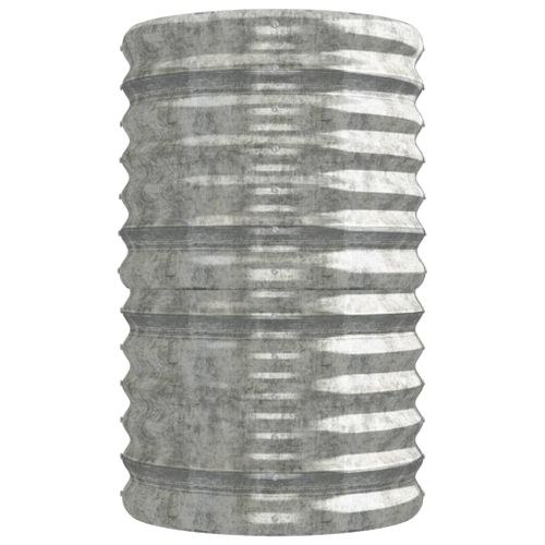 Jardinière De Jardin Acier Galvanisé Argenté