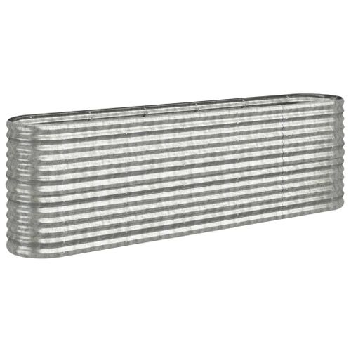 Jardinière De Jardin Acier Galvanisé Argenté