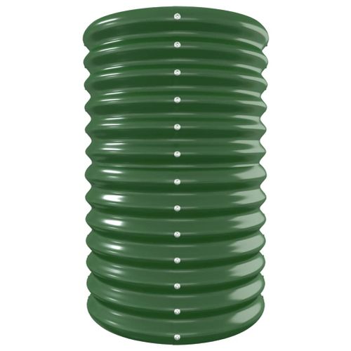 Jardinière De Jardin Acier Enduit De Poudre 332x40x68 Cm Vert