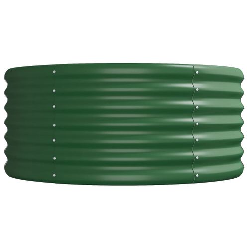 Jardinière De Jardin Acier Galvanisé 296x80x36 Cm Vert