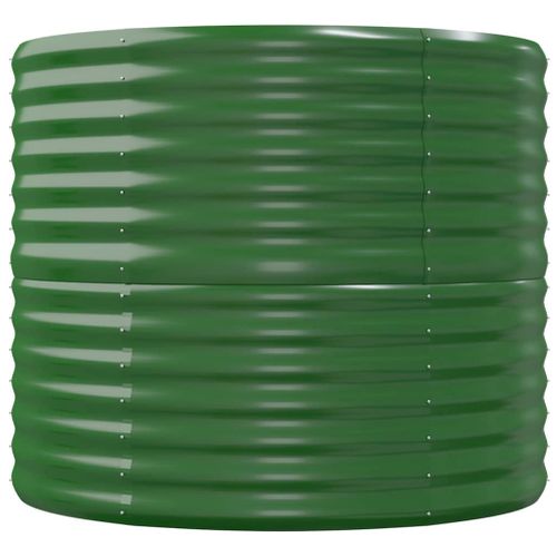 Jardinière De Jardin Acier Galvanisé 152x80x68 Cm Vert