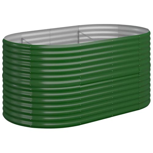 Jardinière De Jardin Acier Galvanisé 152x80x68 Cm Vert