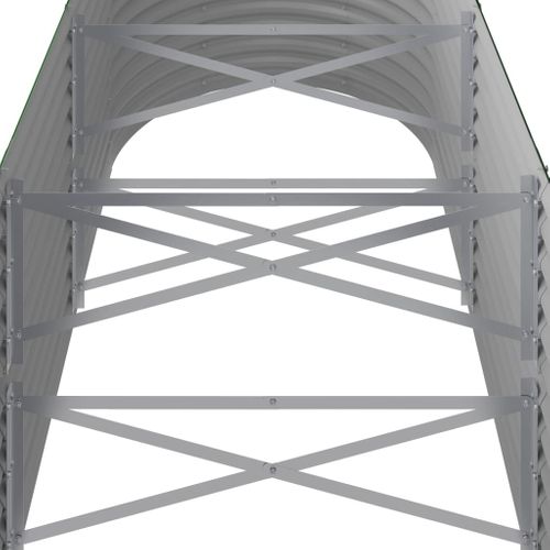 Jardinière De Jardin Acier Galvanisé 224x80x68 Cm Vert