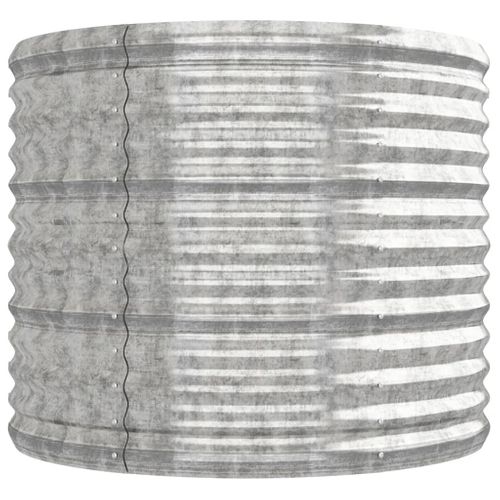 Jardinière De Jardin Acier Galvanisé Argenté