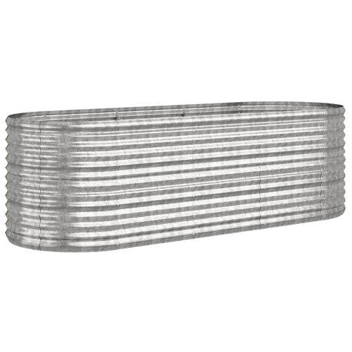 Jardinière De Jardin Acier Galvanisé Argenté