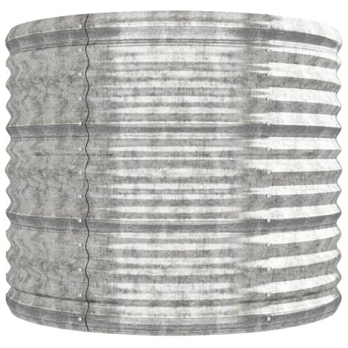 Jardinière De Jardin Acier Galvanisé Argenté