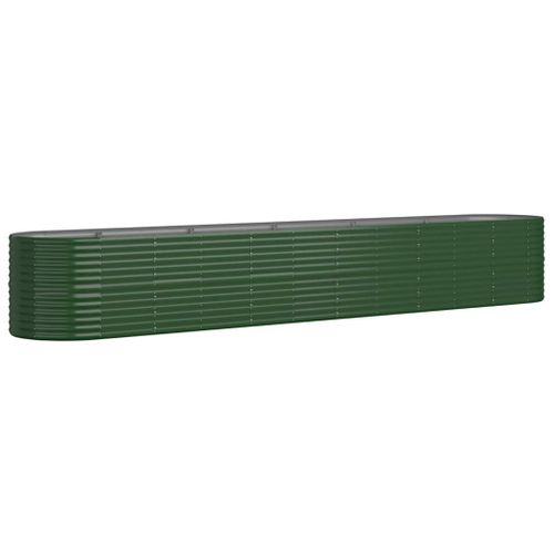 Jardinière De Jardin Acier Galvanisé 440x80x68 Cm Vert