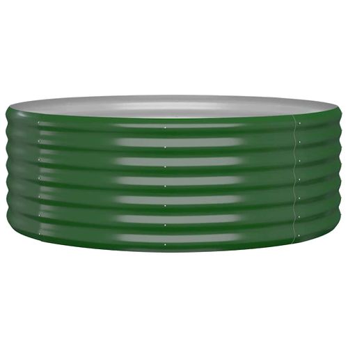 Jardinière De Jardin Acier Galvanisé 100x100x36cm Vert