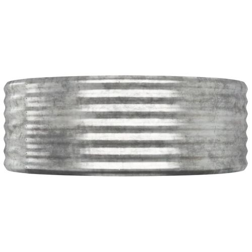 Jardinière De Jardin Acier Galvanisé Argenté