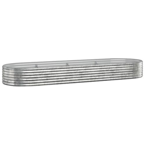 Jardinière De Jardin Acier Galvanisé Argenté