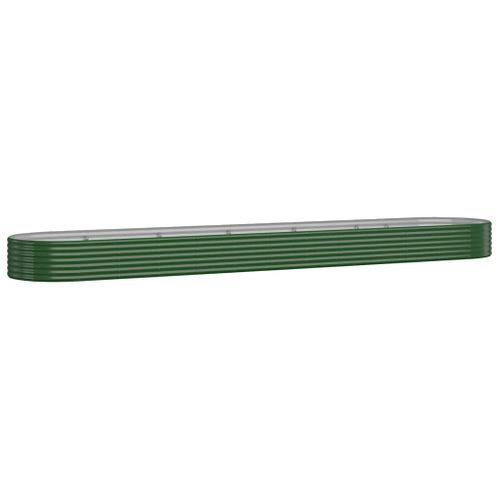 Jardinière De Jardin Acier Enduit De Poudre 507x100x36cm Vert