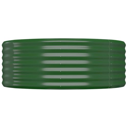 Jardinière De Jardin Acier Enduit De Poudre 544x100x36cm Vert
