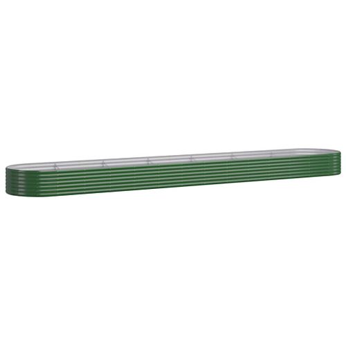 Jardinière De Jardin Acier Enduit De Poudre 544x100x36cm Vert