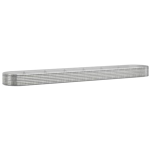 Jardinière De Jardin Acier Galvanisé Argenté