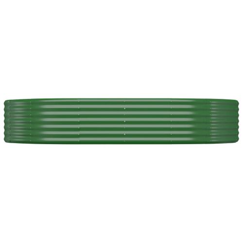 Jardinière De Jardin Acier Enduit De Poudre 214x140x36cm Vert
