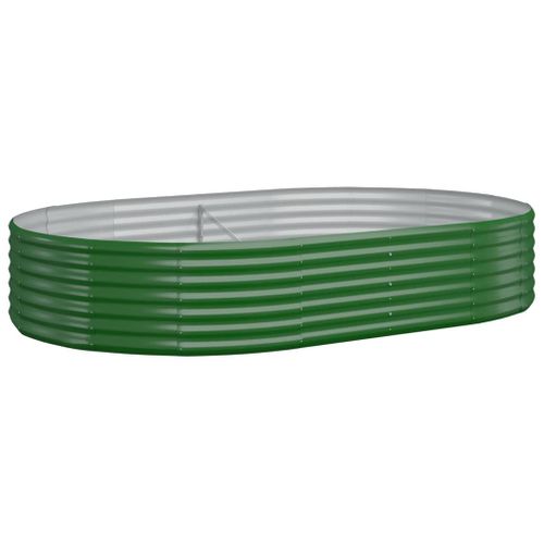 Jardinière De Jardin Acier Enduit De Poudre 214x140x36cm Vert