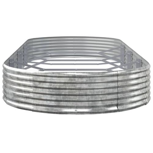 Jardinière De Jardin Acier Galvanisé Argenté