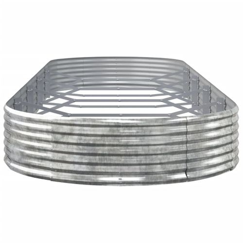 Jardinière De Jardin Acier Galvanisé Argenté