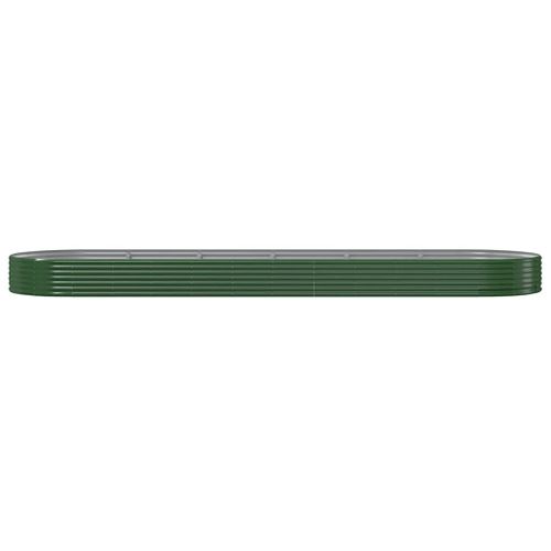 Jardinière De Jardin Acier Enduit De Poudre 523x140x36cm Vert
